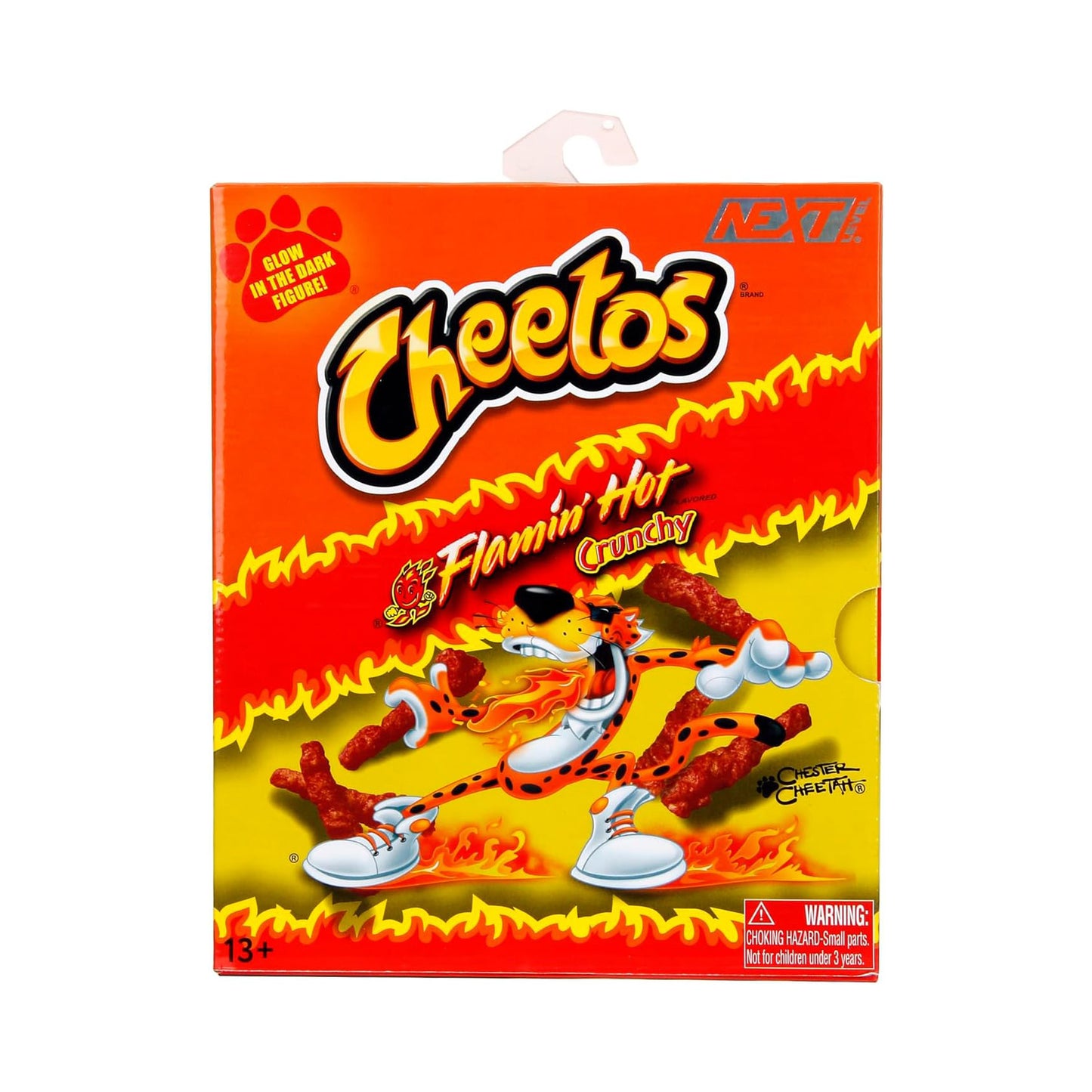 Cheetos Chester Cheetah Flamin' Hot Glow-in-the-Dark Exclusive 6-Inch Scale Action Figure