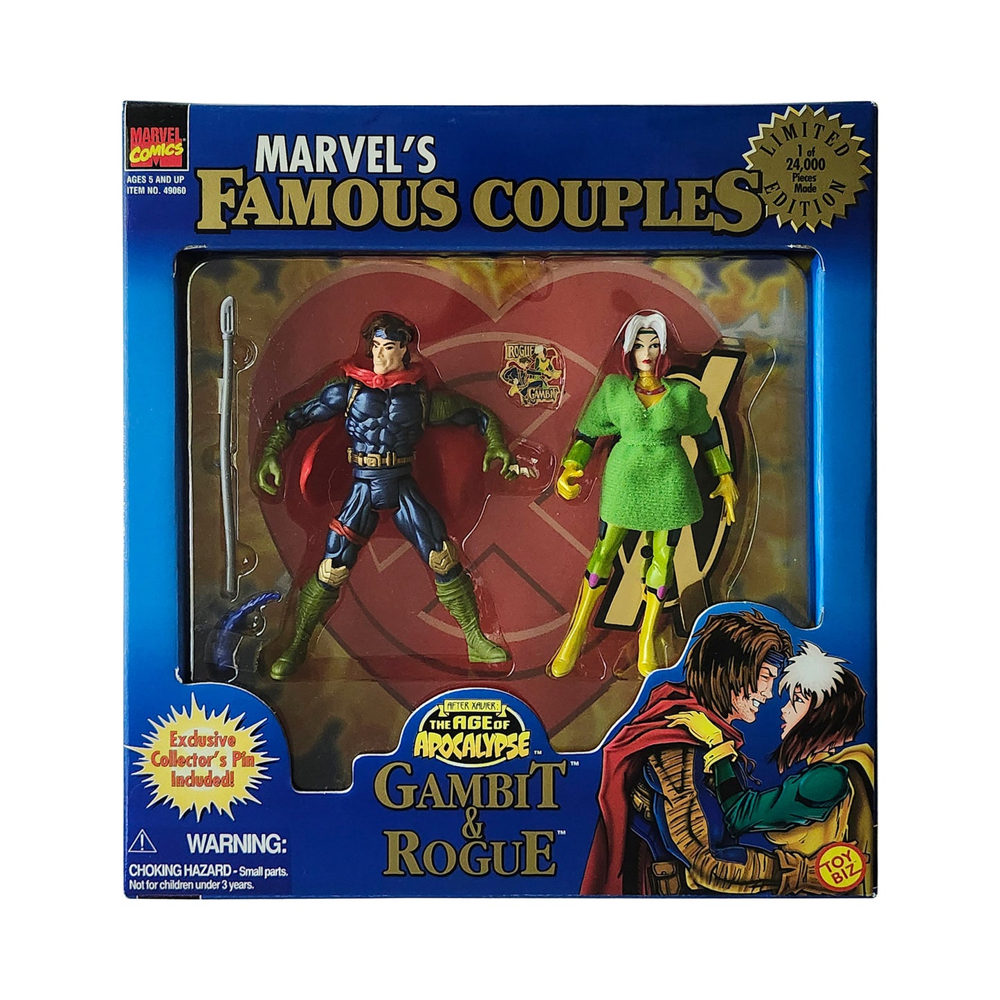 Marvel's Famous Couples Age of Apocalypse Gambit & Rogue 5-Inch Action Figures