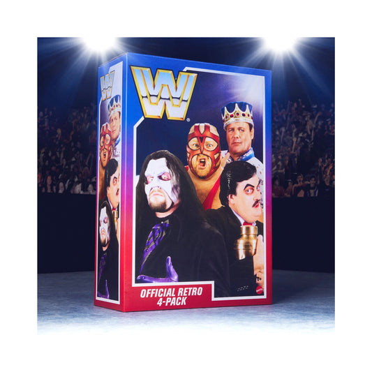 WWE Retro Wave 4 Action Figures 4-Pack Bundle