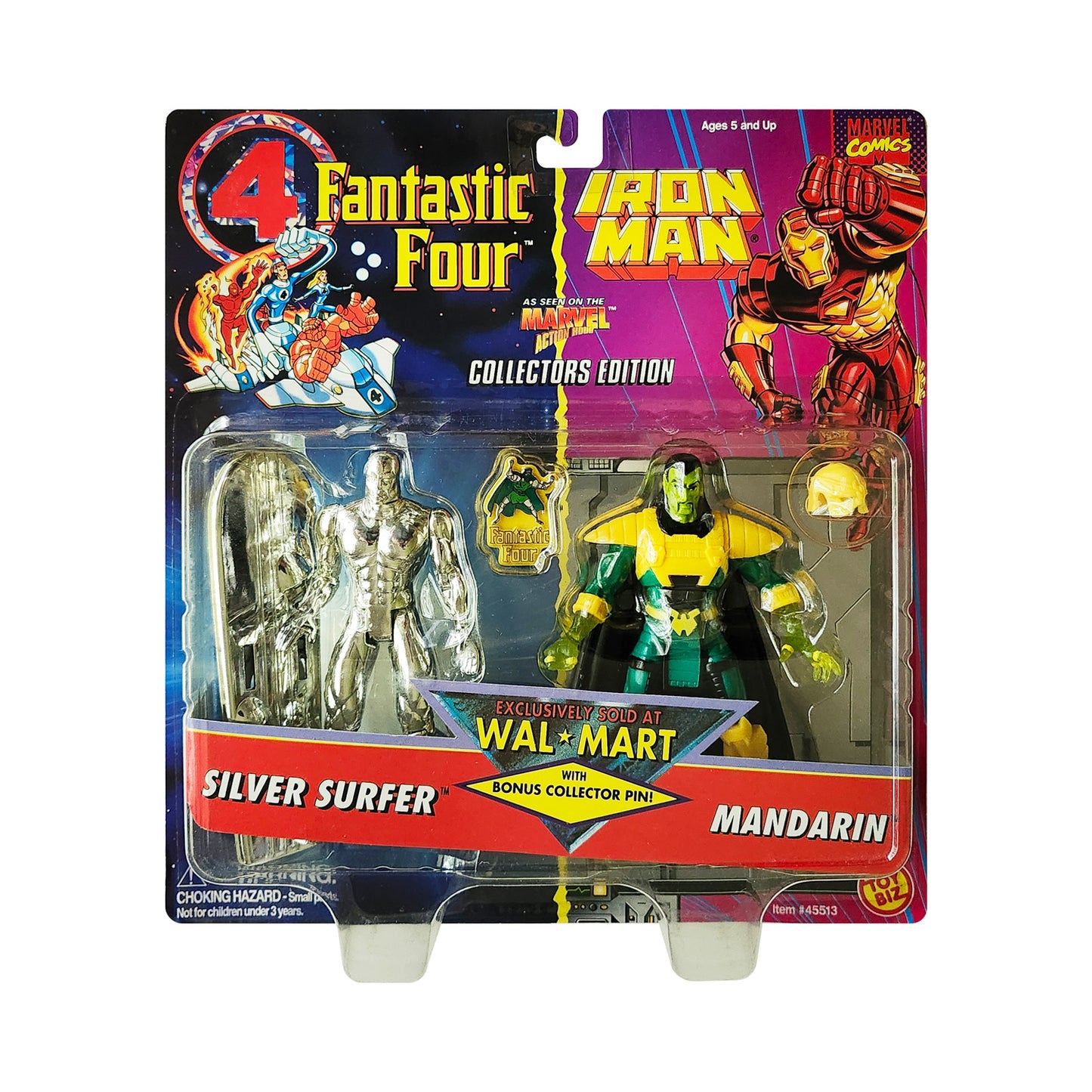 Fantastic Four and Iron Man Animated Series Collectors Edition Silver Surfer and Mandarin Exclusive Action Figure 2-Pack