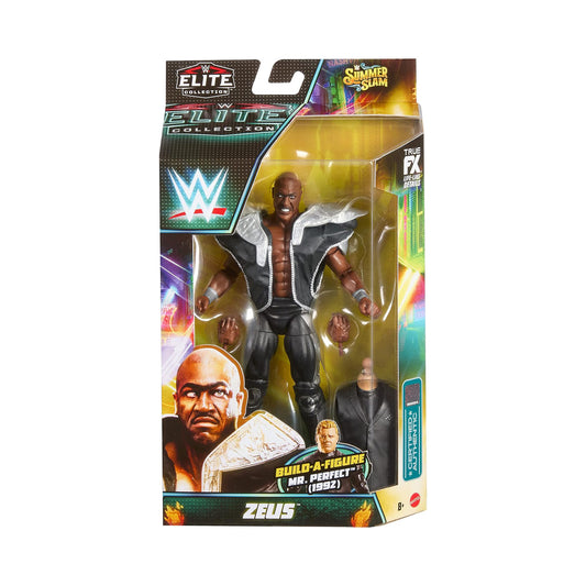 WWE Elite Summer Slam Zeus Action Figure and Mr. Perfect (1992) Build-A-Figure Piece