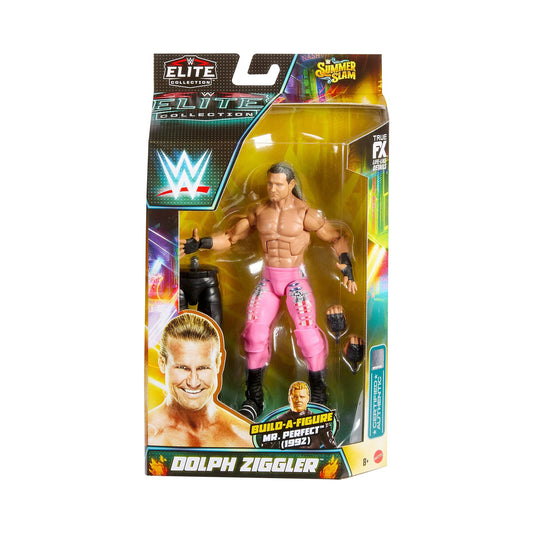 WWE Elite Summer Slam Dolph Ziggler Action Figure and Mr. Perfect (1992) Build-A-Figure Pieces