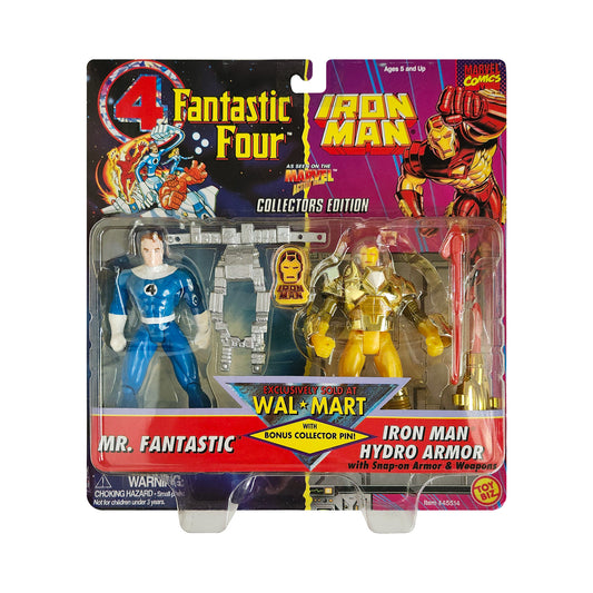 Fantastic Four and Iron Man Animated Series Collectors Edition Mr. Fantastic and Iron Man Hydro Armor Action Figure 2-Pack