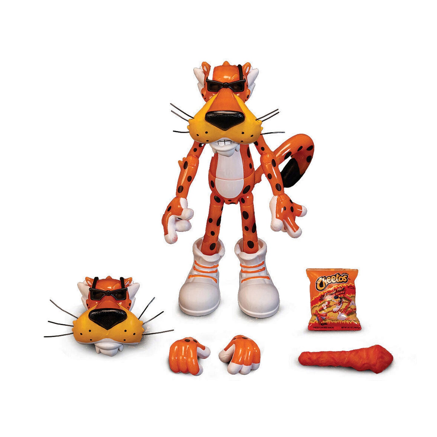 Cheetos Chester Cheetah Flamin' Hot Glow-in-the-Dark Exclusive 6-Inch Scale Action Figure