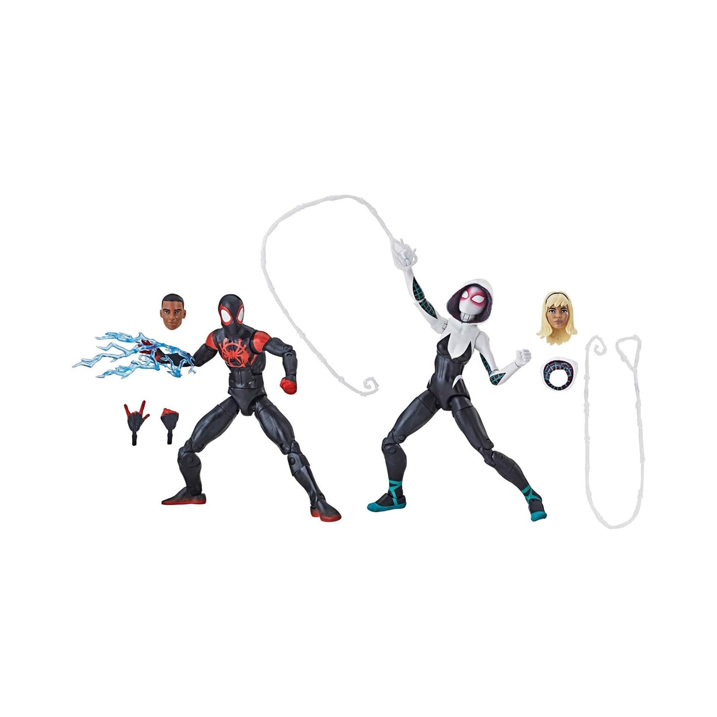 Marvel Legends Exclusive Into the Spider-Verse Miles Morales and Spider-Gwen Action Figure 2-Pack