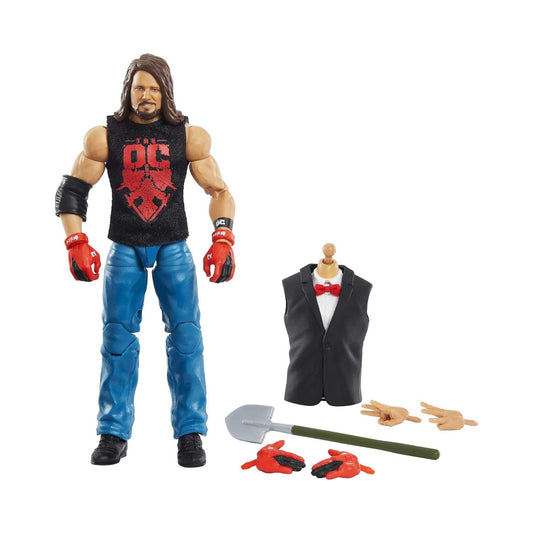 WWE Elite Wrestlemania AJ Styles Action Figure and Vince McMahon Build-A-Figure Pieces