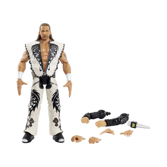 WWE Elite Wrestlemania Shawn Michaels Action Figure and Vince McMahon Build-A-Figure Pieces