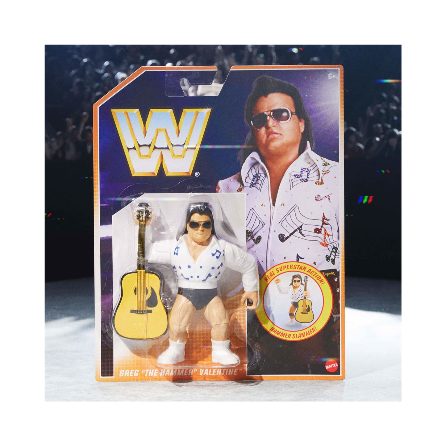 WWE Retro Wave 3 Action Figure 4-Pack Bundle (Lex Luger, Greg "The Hammer" Valentine, Doink the Clown, and Tugboat)