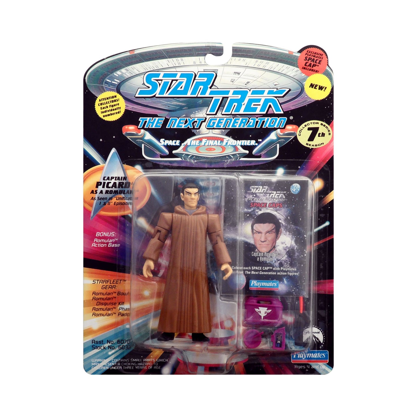 Star Trek: The Next Generation Captain Picard as a Romulan 4.5-Inch Action Figure