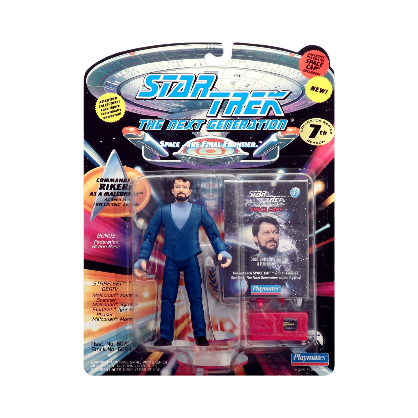 Star Trek: The Next Generation Commander Riker as a Malcorian 4.5-Inch Action Figure