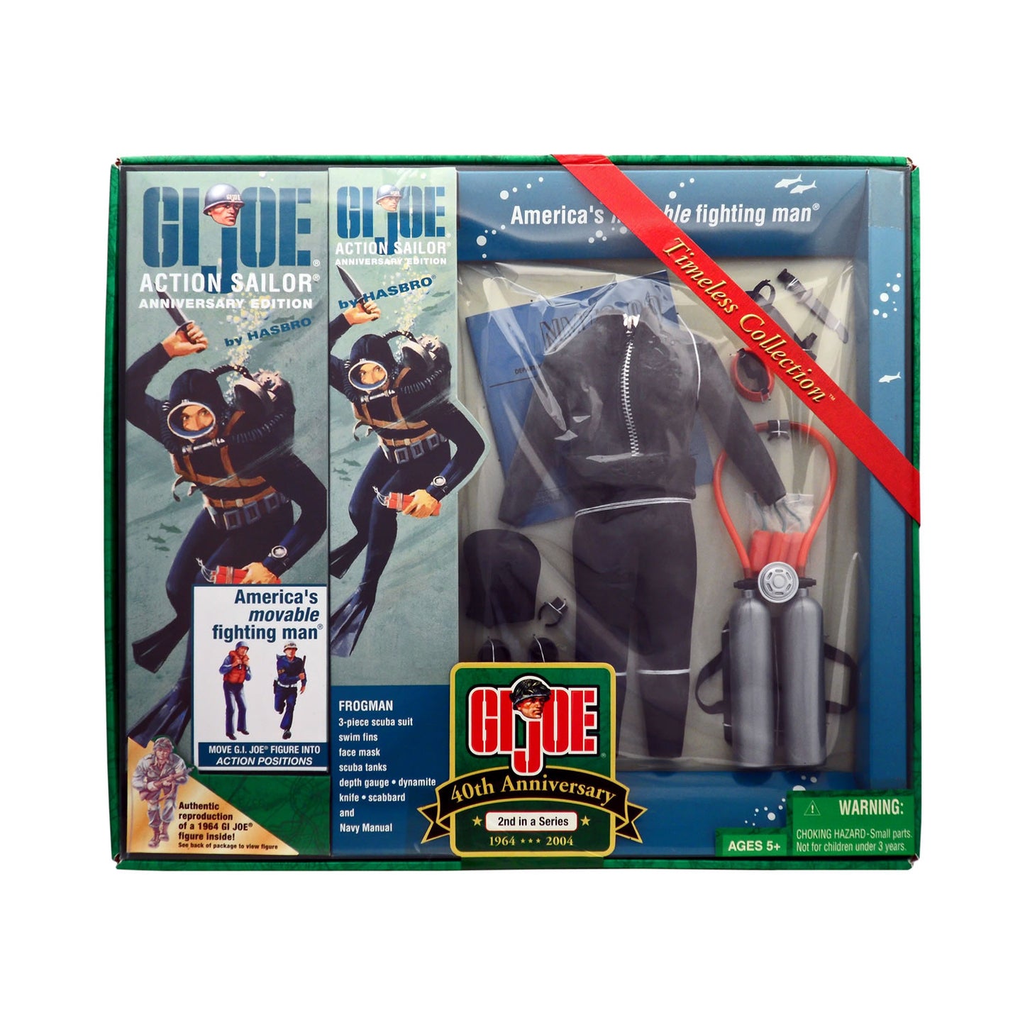 G.I. Joe 40th Anniversary Action Sailor with Frogman (Caucasian) 12-Inch Action Figure Set 2nd in a Series