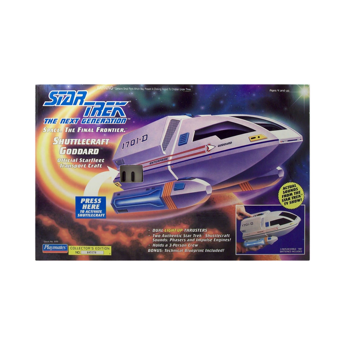 Star Trek: The Next Generation Shuttlecraft Goddard Action Figure Vehicle