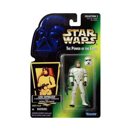 Star Wars: Power of the Force Luke Skywalker in Stormtrooper Disguise (Hologram Card) 3.75-Inch Action Figure