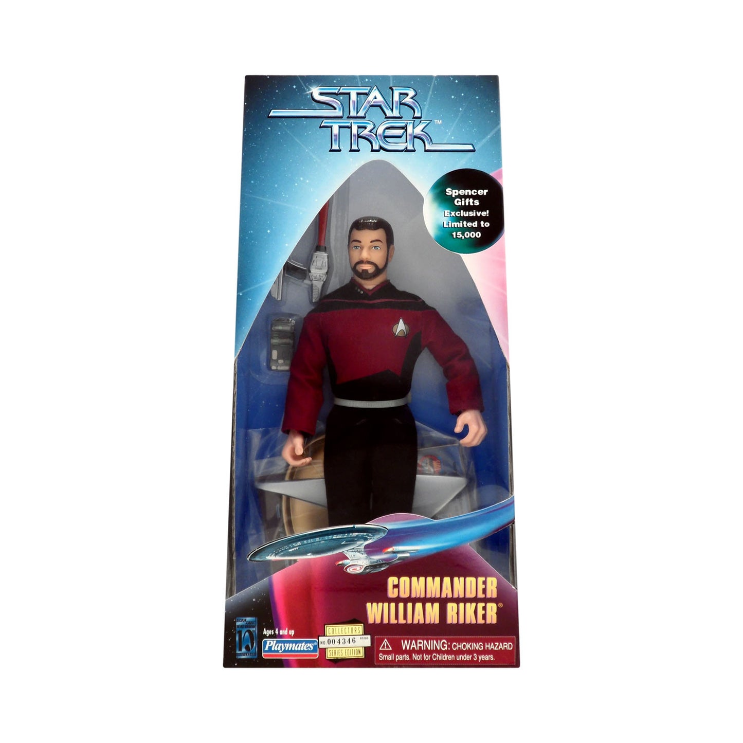 Star Trek Exclusive Commander William Riker 9-Inch Action Figure