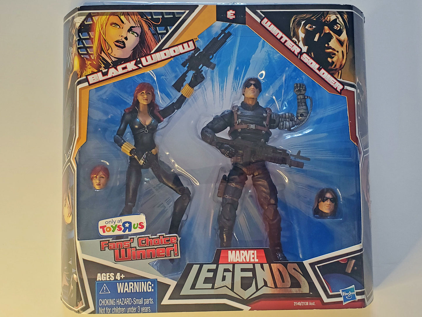 Marvel Legends Black Widow & Winter Soldier (Black Widow in Black Costume) Exclusive Action Figure 2-Pack