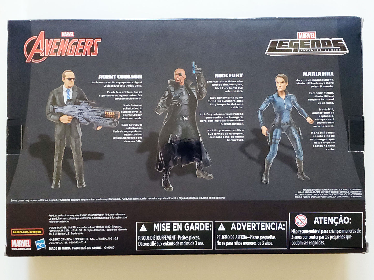 Marvel Legends S.H.I.E.L.D. Exclusive Action Figure 3-Pack (Agent Coulson, Nick Fury, Maria Hill)