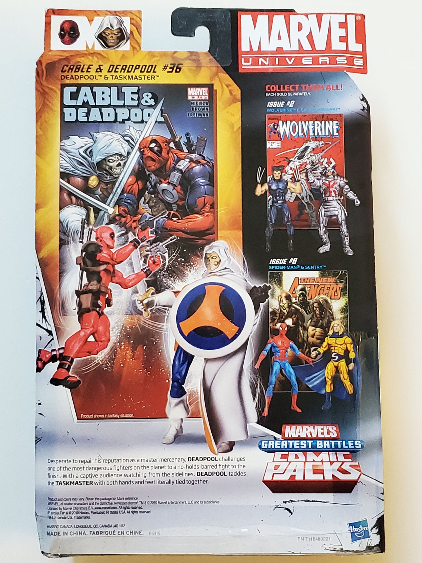 Marvel Universe Deadpool & Taskmaster Greatest Battles 3.75-Inch Action Figure Comic Pack