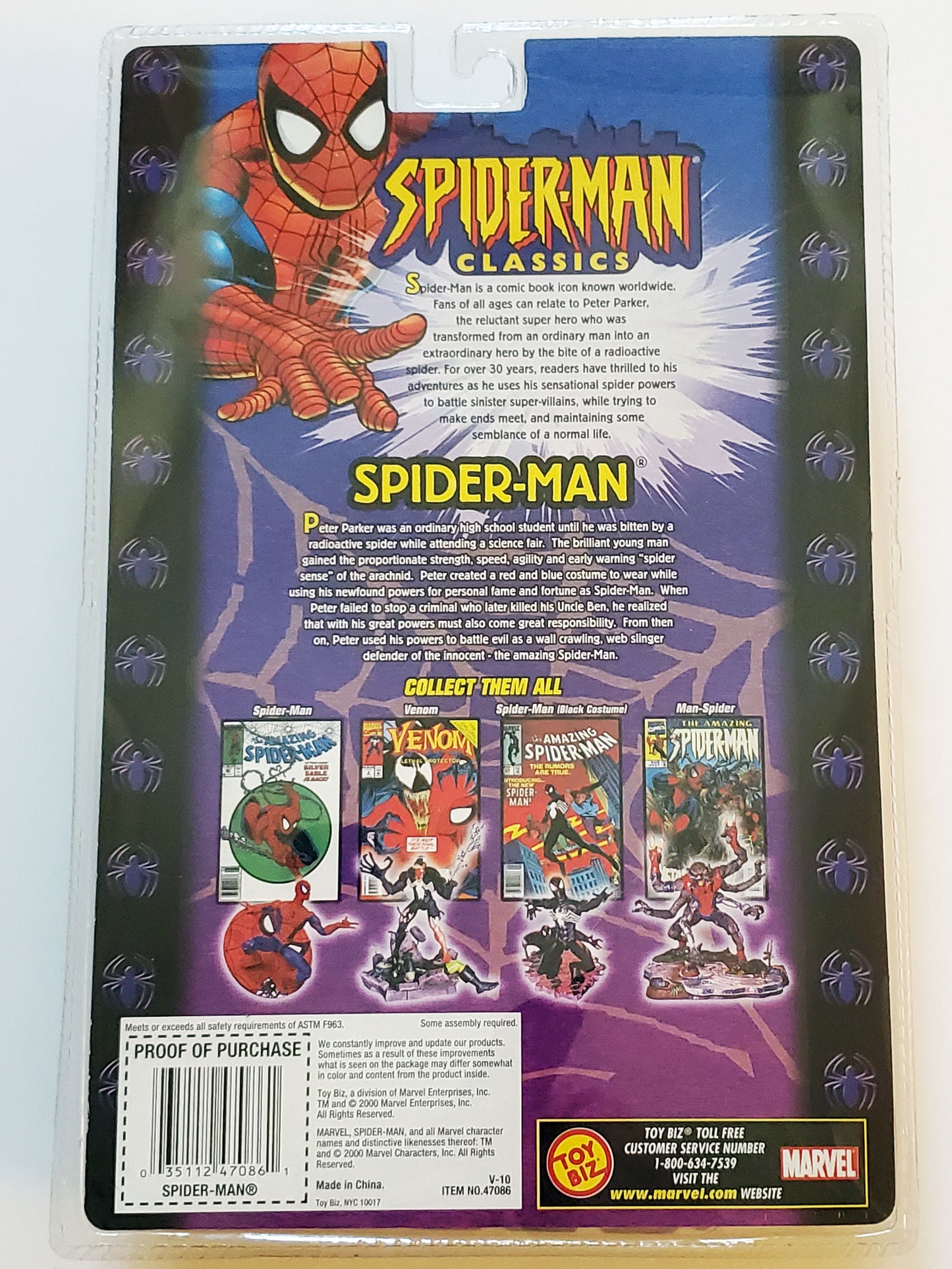 Spider-Man Classics Series I Spider-Man (McFarlane Inspired) 6-Inch Action Figure