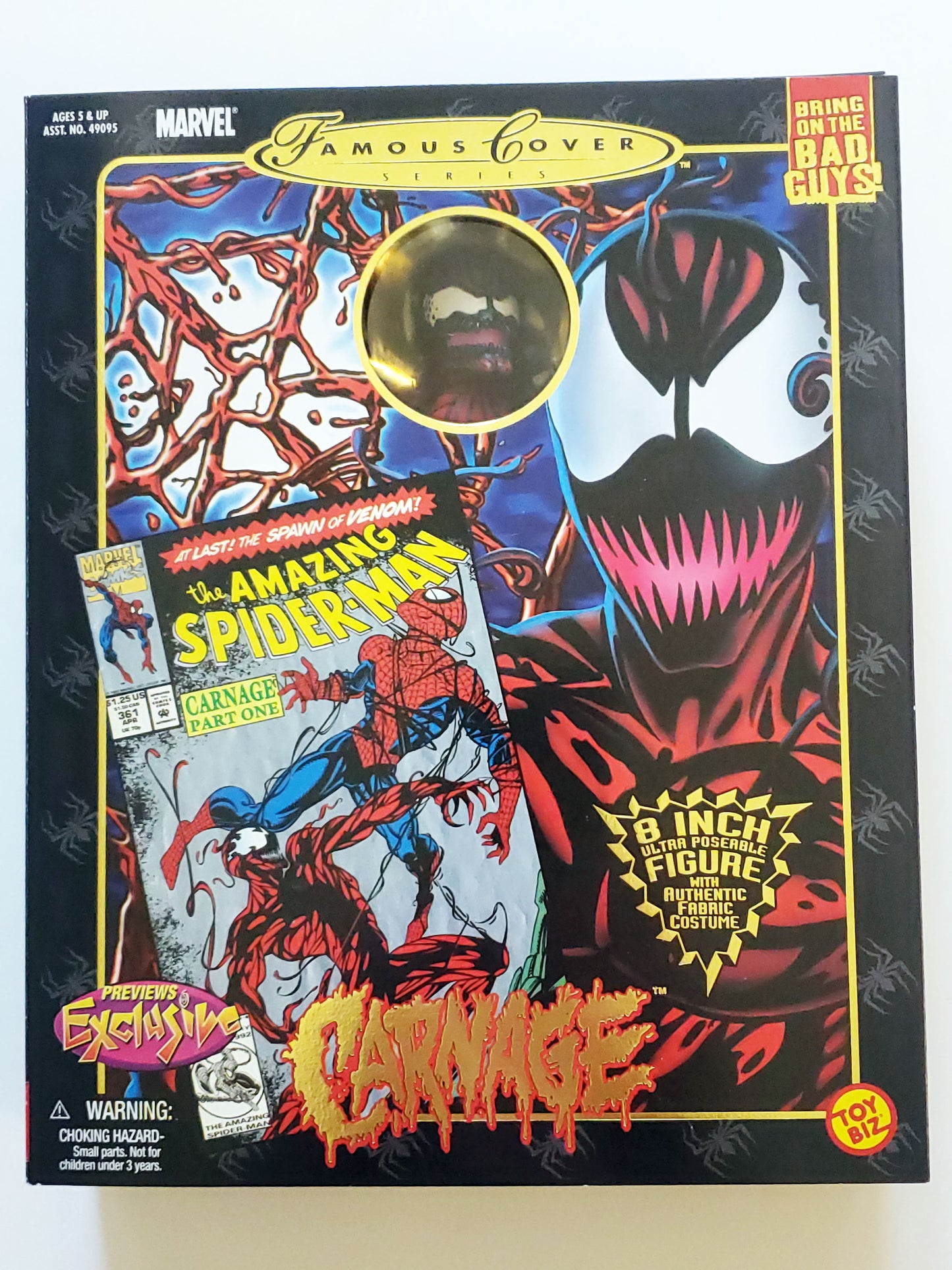 Marvel Famous Cover Series Exclusive Carnage 8-Inch Action Figure