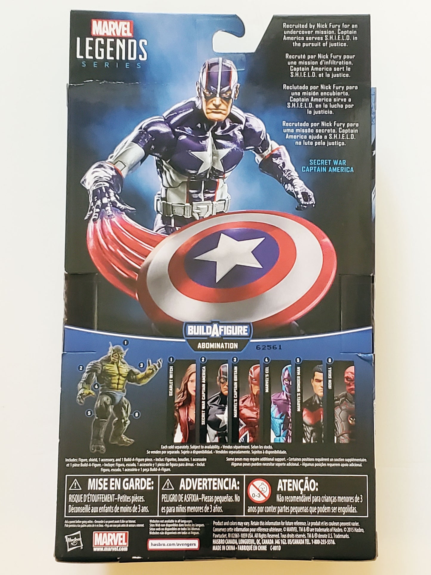 Marvel Legends Abomination Series Secret War Captain America 6-Inch Action Figure