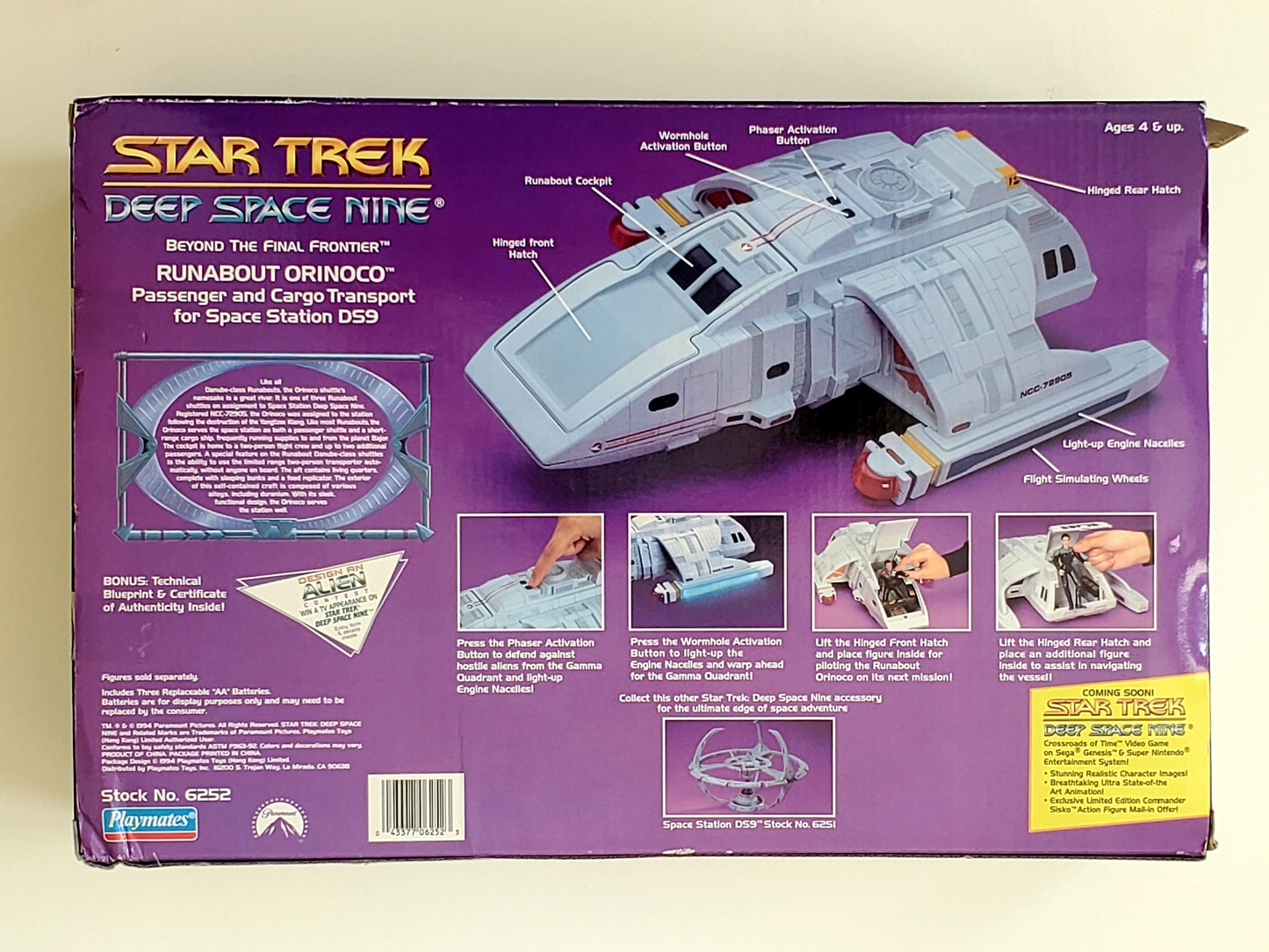 Star Trek: Deep Space Nine Runabout Orinoco Action Figure Vehicle