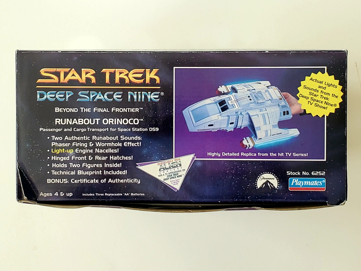 Star Trek: Deep Space Nine Runabout Orinoco Action Figure Vehicle