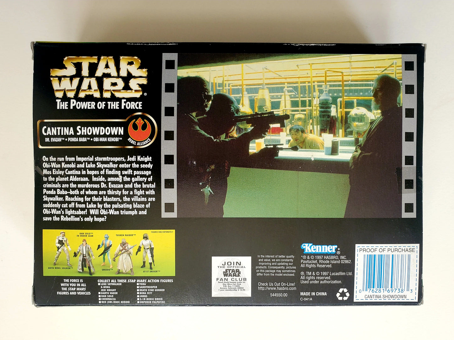 Star Wars: Power of the Force Cantina Showdown 3.75-Inch Action Figures (Dr. Evazan, Ponda Baba, Obi-Wan Kenobi)
