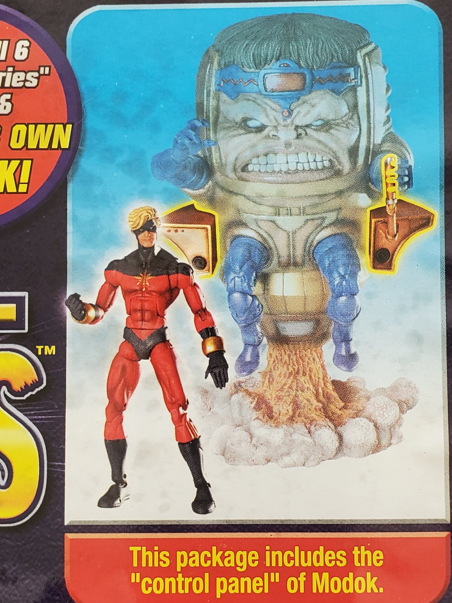 Marvel Legends MODOK Series Captain Marvel (Red & Blue Costume) 6-Inch Action Figure