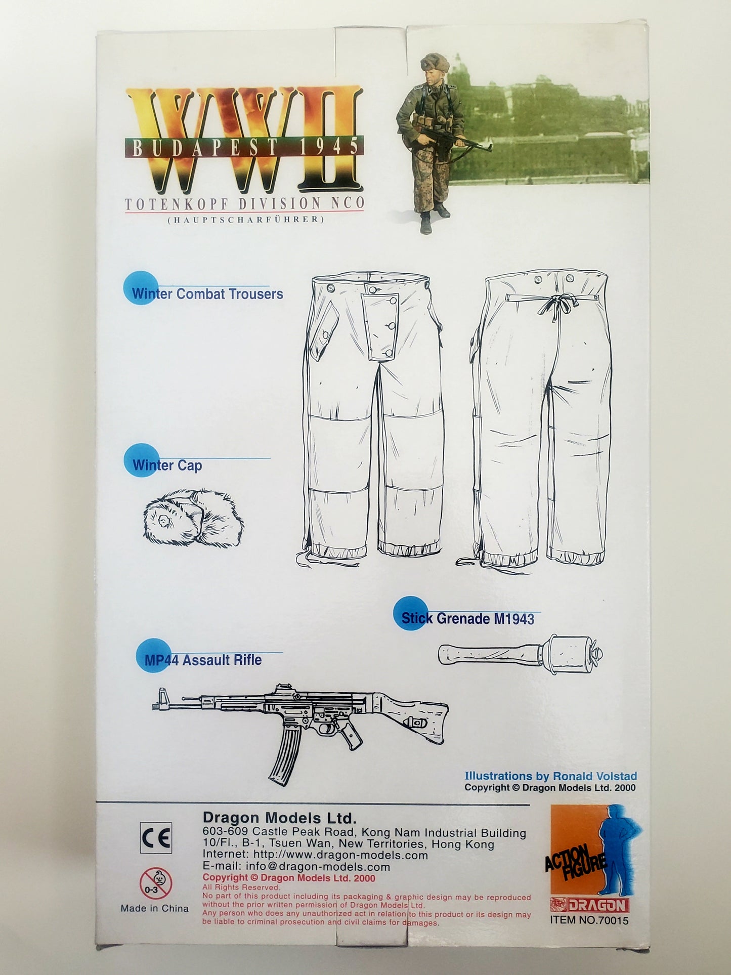 Dragon WWII Budapest 1945 Totenkopf Division NCO (Hauptscharfuhrer) "Hermann" 12-Inch Action Figure