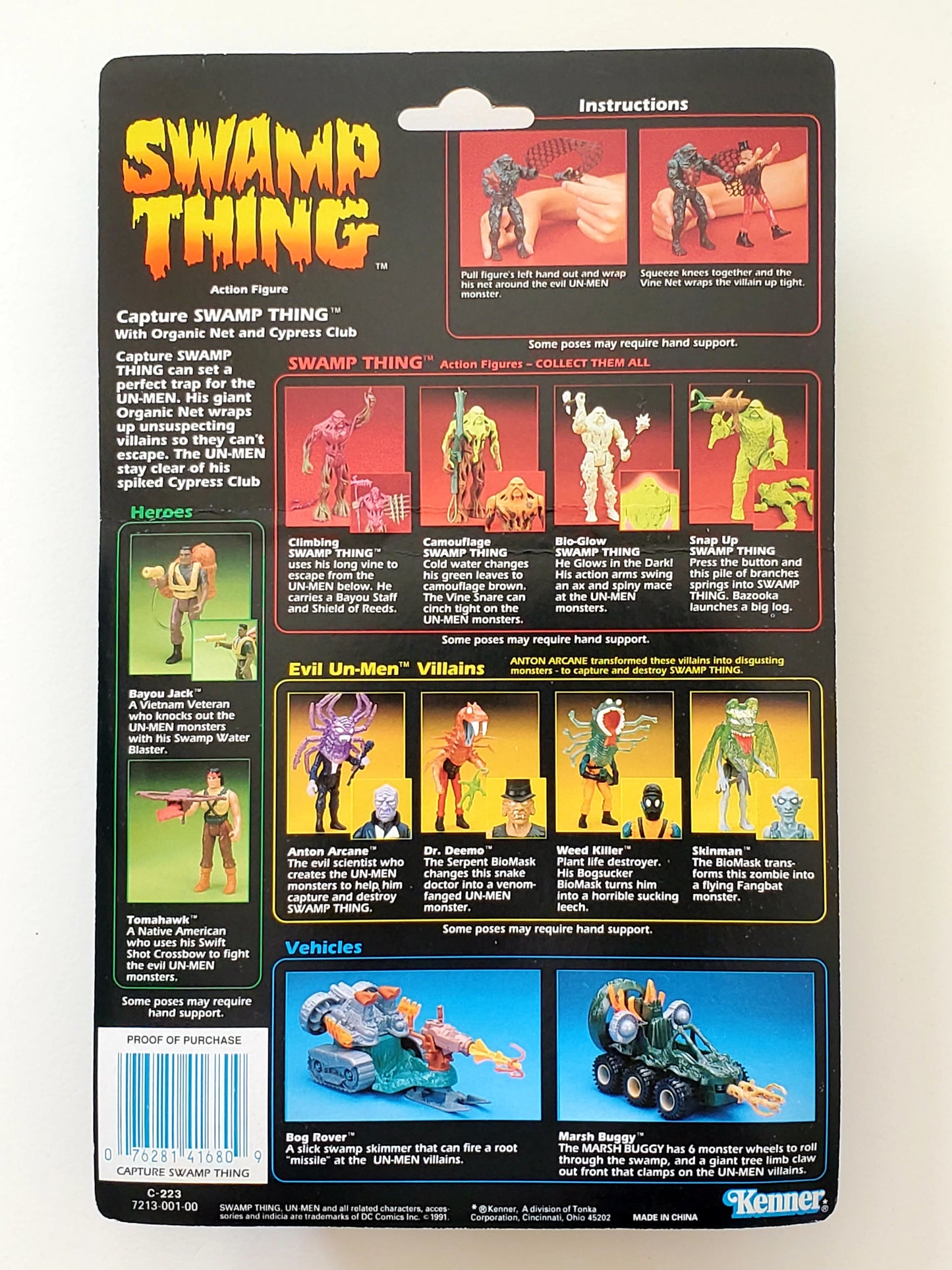 Swamp Thing Series Capture Swamp Thing 5-Inch Action Figure, 1991