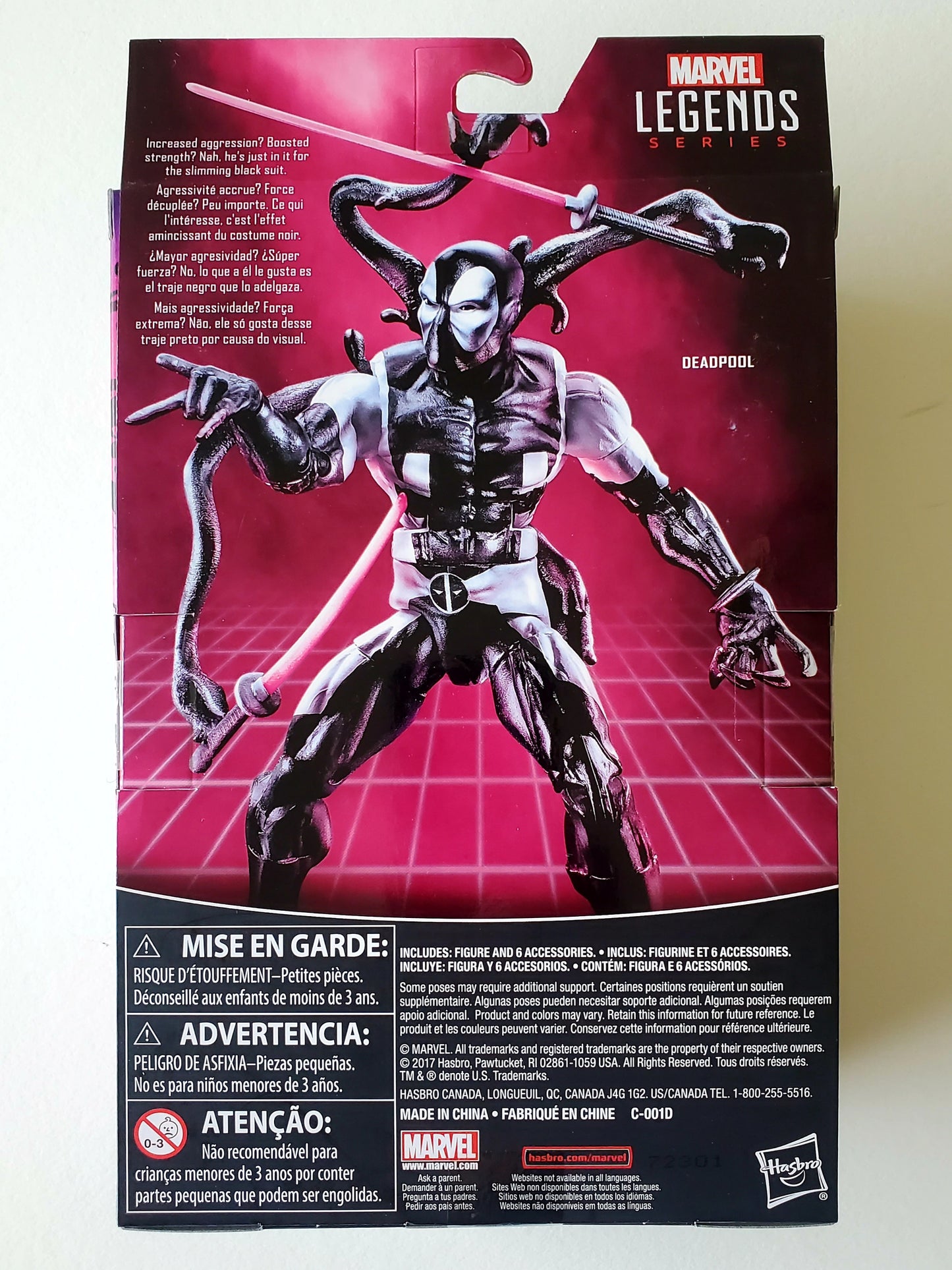 Marvel Legends Exclusive Deadpool Back in Black 6-Inch Action Figure