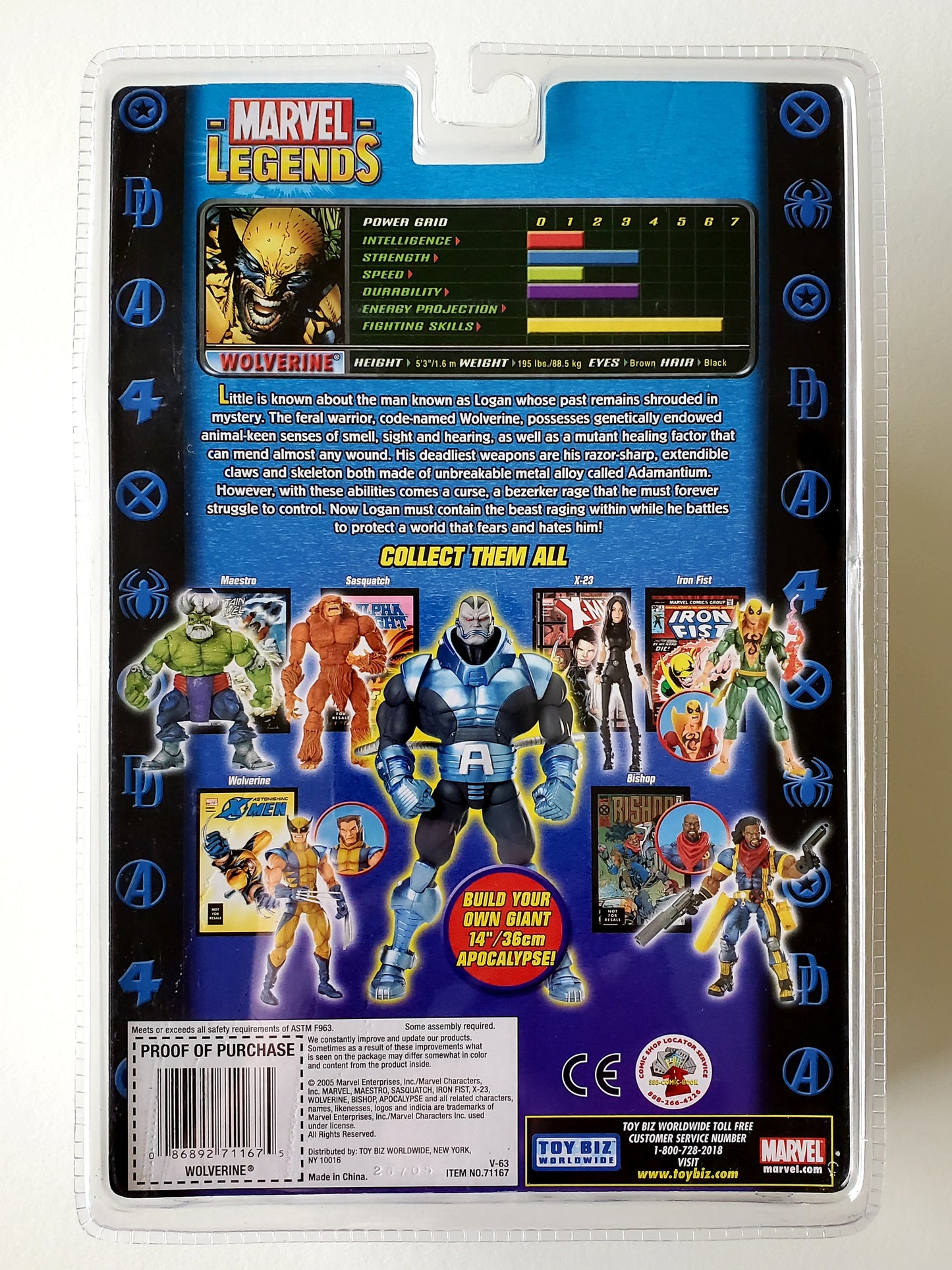 Marvel Legends Apocalypse Series Wolverine (Unmasked Variant) 6-Inch Action Figure