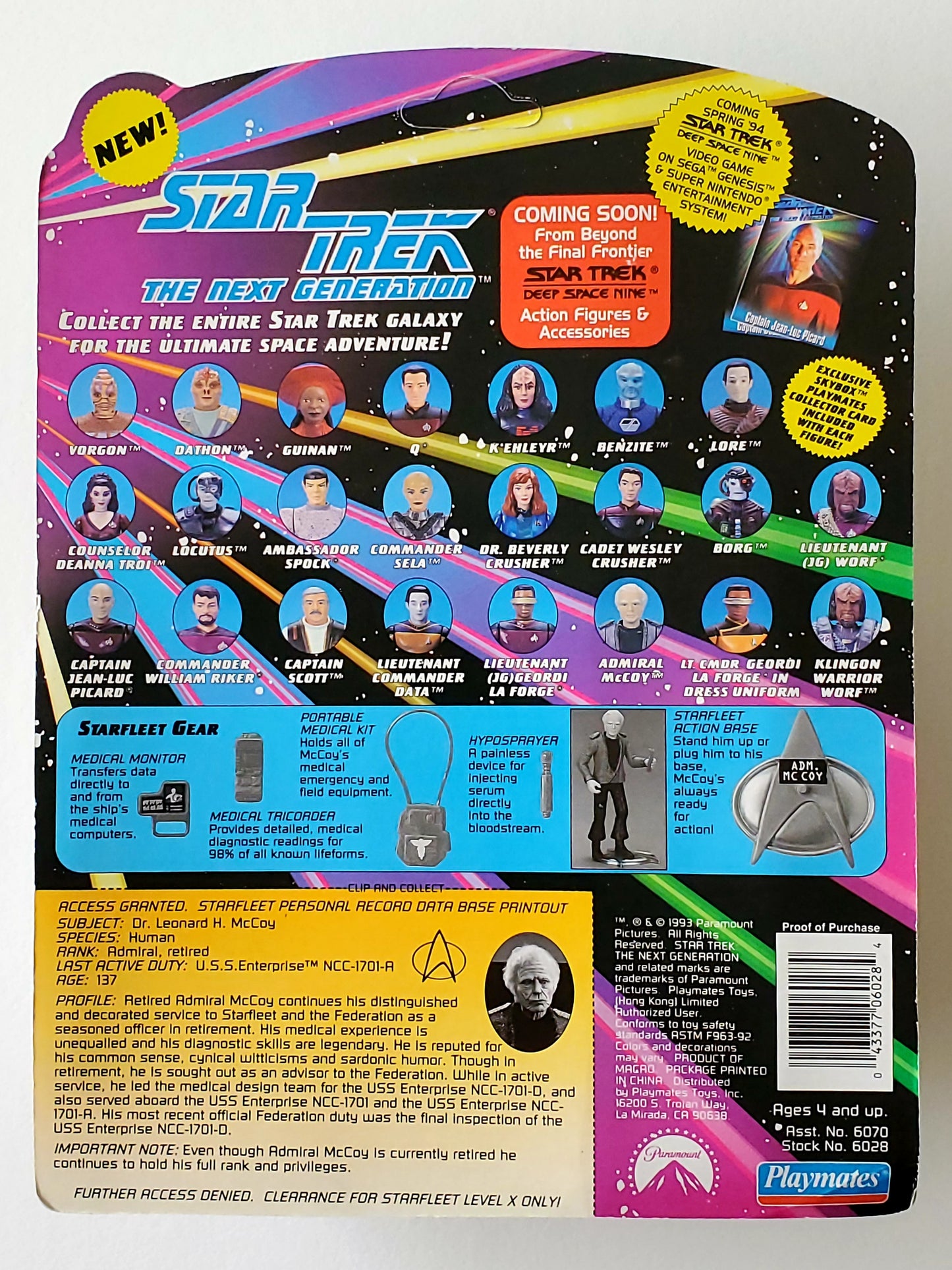 Star Trek: The Next Generation Admiral McCoy 4.5-Inch Action Figure