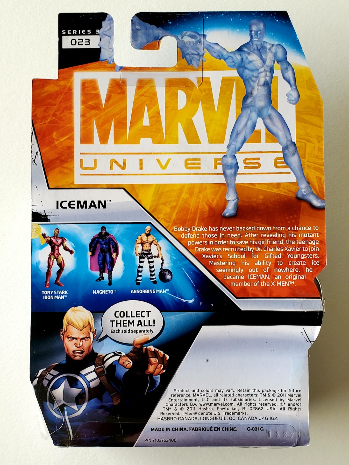 Marvel Universe Series 3 Figure 23 Iceman 3.75-Inch Action Figure