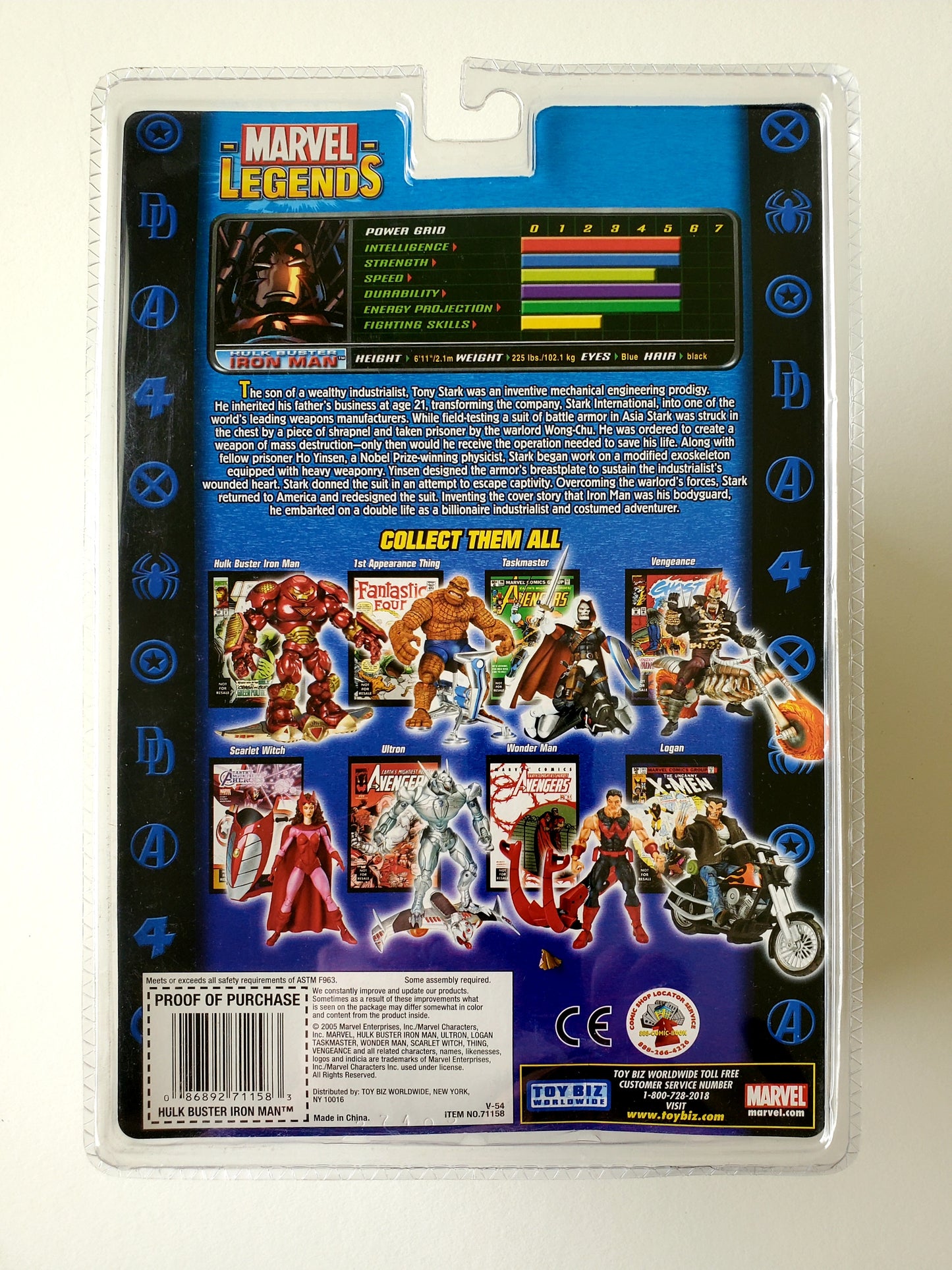 Marvel Legends Legendary Rider Series Hulkbuster Iron Man 6-Inch Action Figure