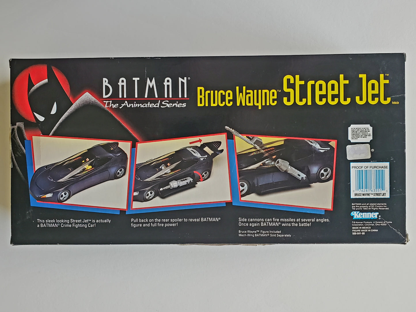 Batman: The Animated Series Bruce Wayne Street Jet Vehicle