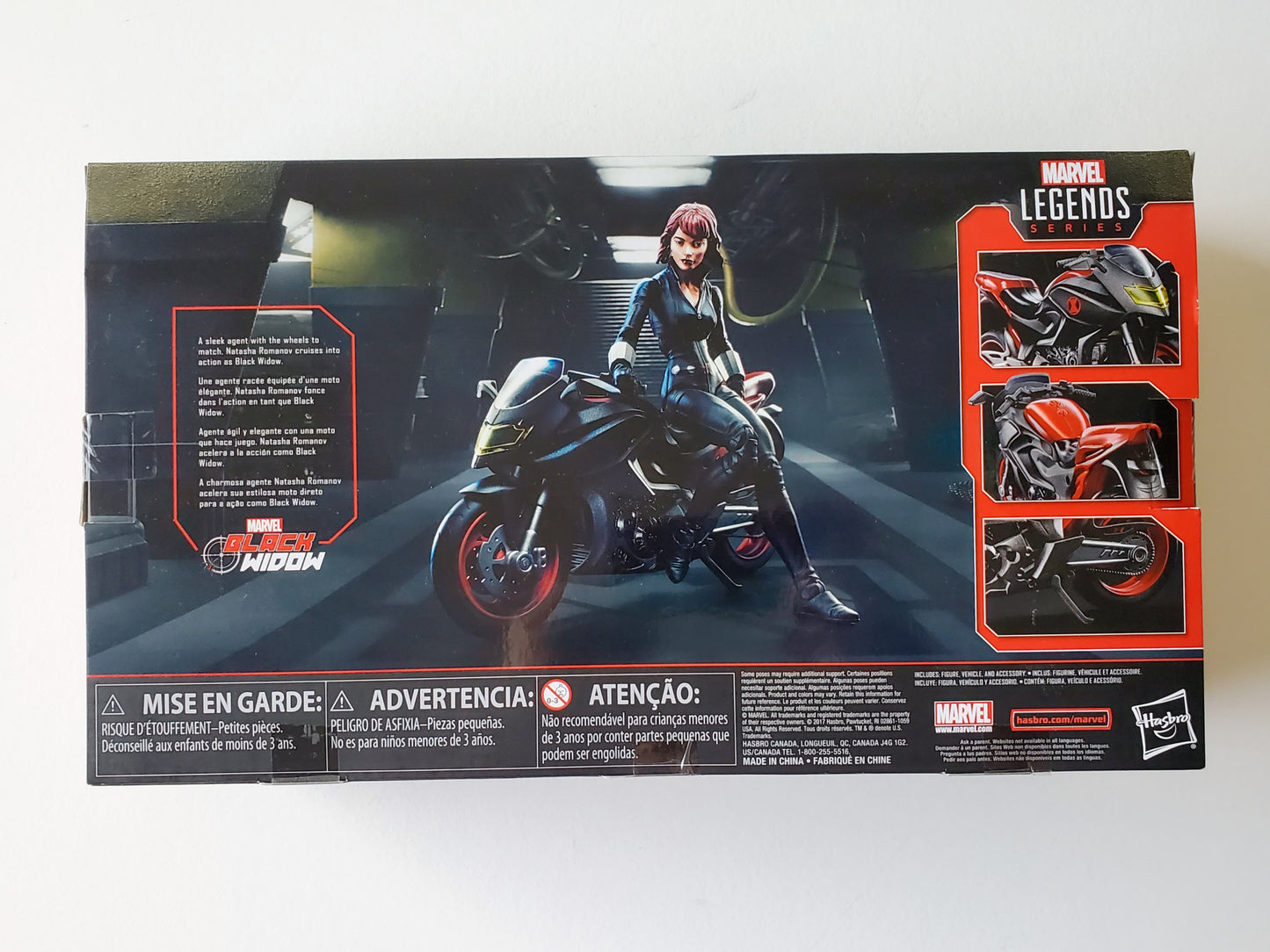 Marvel Legends Ultimate Riders Black Widow with Motorcycle 6-Inch Action Figure and Vehicle
