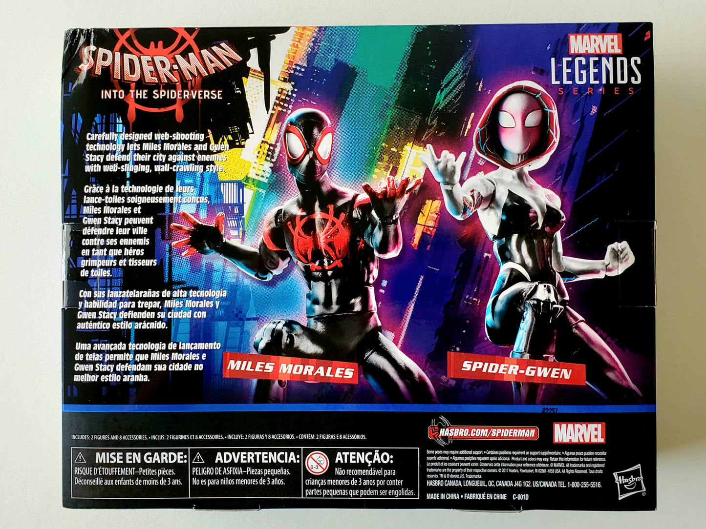 Marvel Legends Exclusive Into the Spider-Verse Miles Morales and Spider-Gwen Action Figure 2-Pack