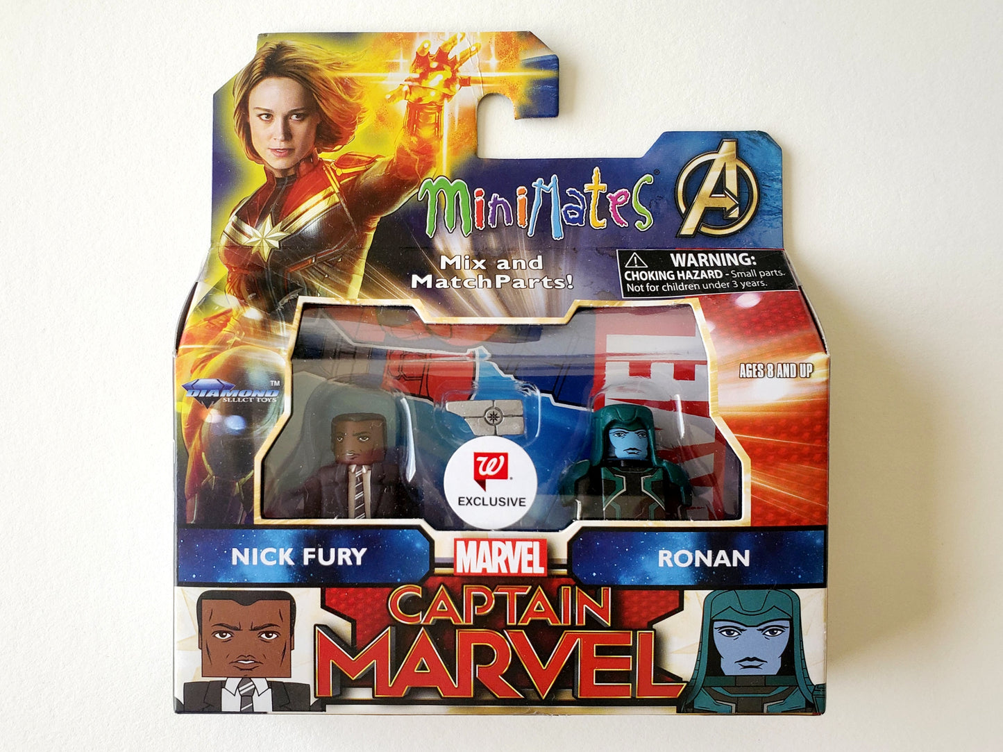 Captain Marvel Minimates Exclusive Nick Fury & Ronan Action Figures