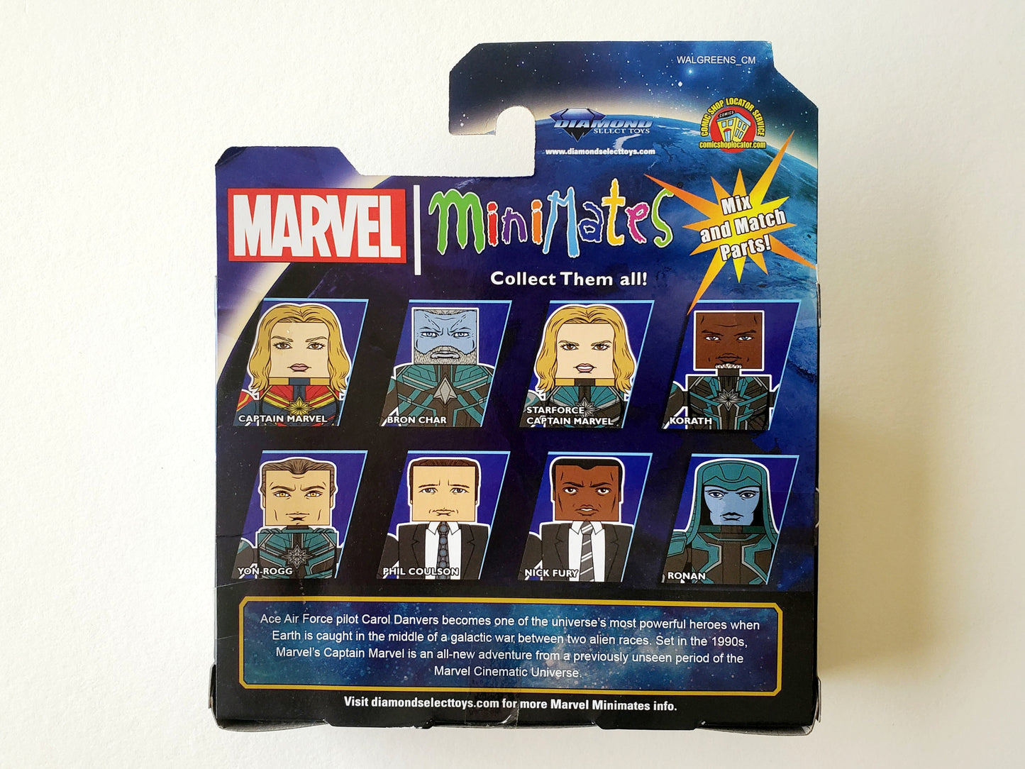 Captain Marvel Minimates Exclusive Nick Fury & Ronan Action Figures