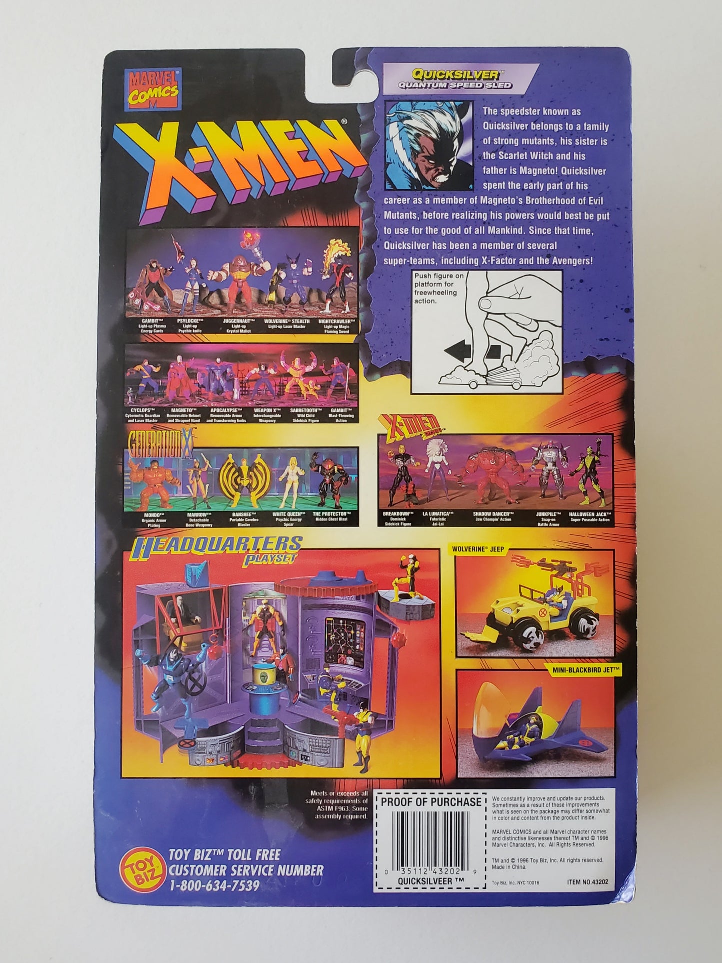 X-Men Mutant Armor Series Quicksilver (Blue Costume) 5-Inch Action Figure