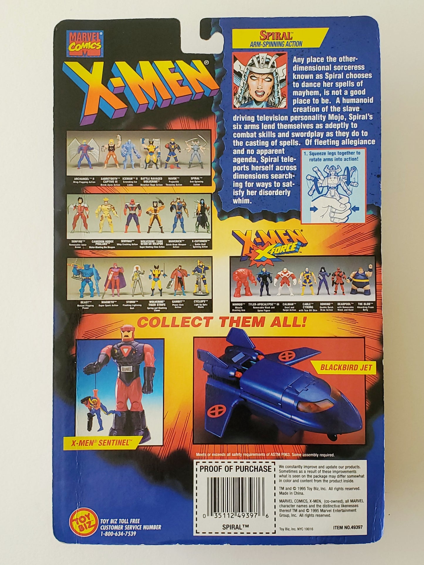 X-Men Invasion Series Spiral 5-Inch Action Figure