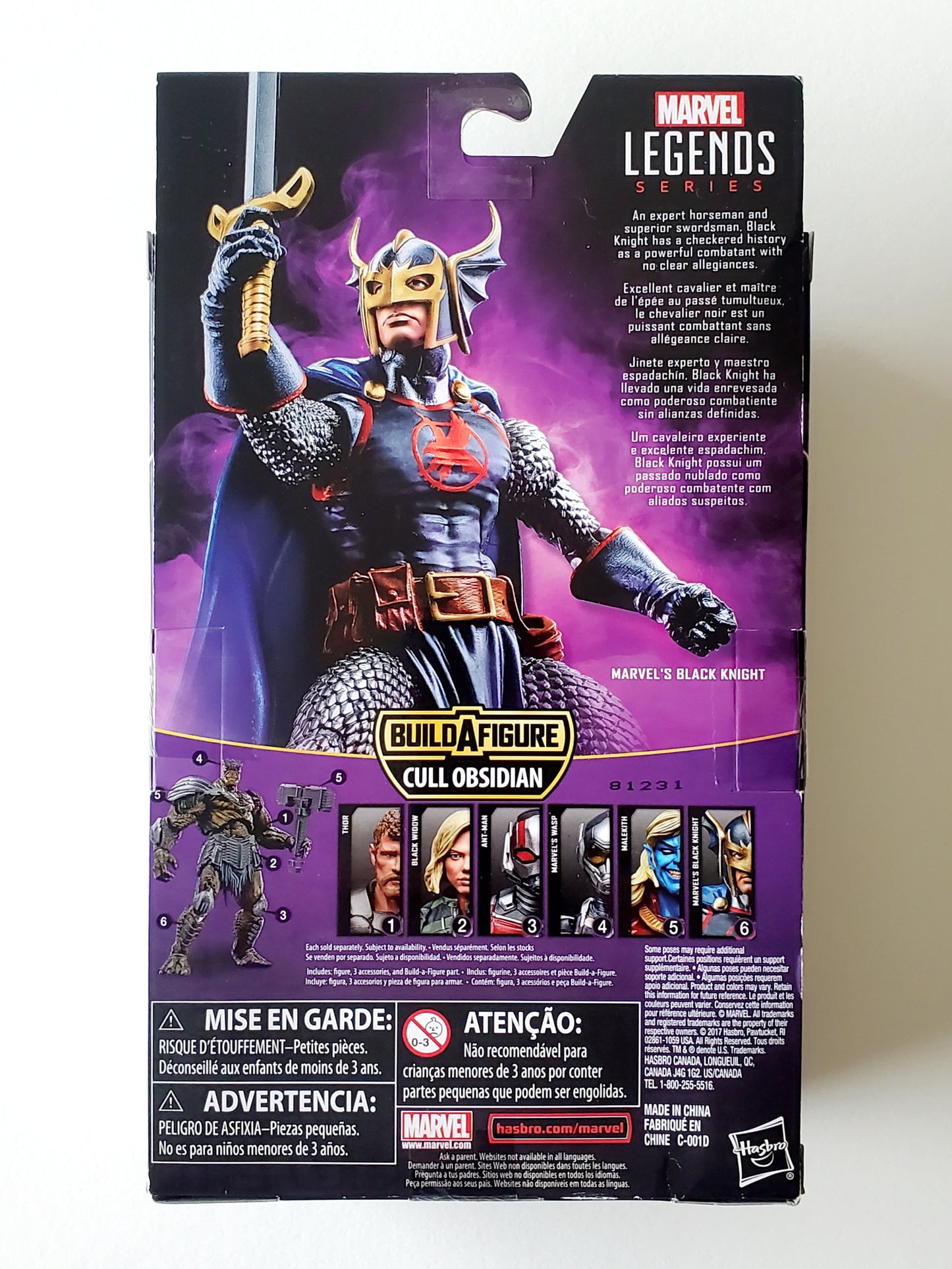 Marvel Legends Cull Obsidian Series Black Knight 6-Inch Action Figure