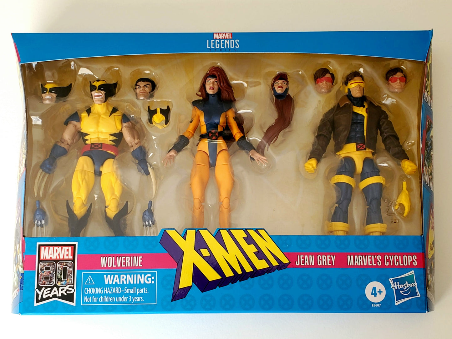 Marvel Legends Love Triangle Action Figure 3-Pack (Wolverine, Jean Grey, Cyclops), Not Mint