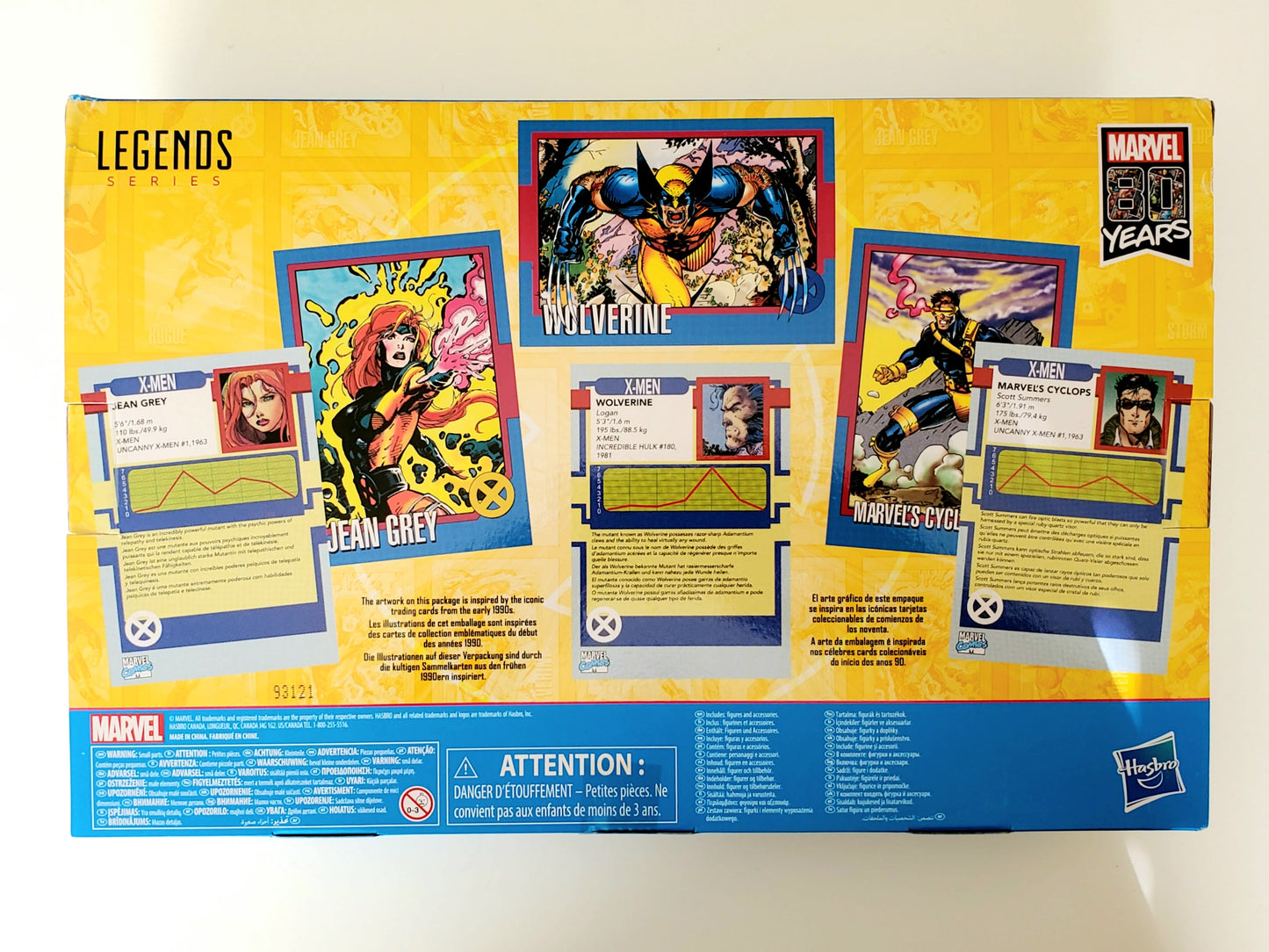 Marvel Legends Love Triangle Action Figure 3-Pack (Wolverine, Jean Grey, Cyclops), Not Mint