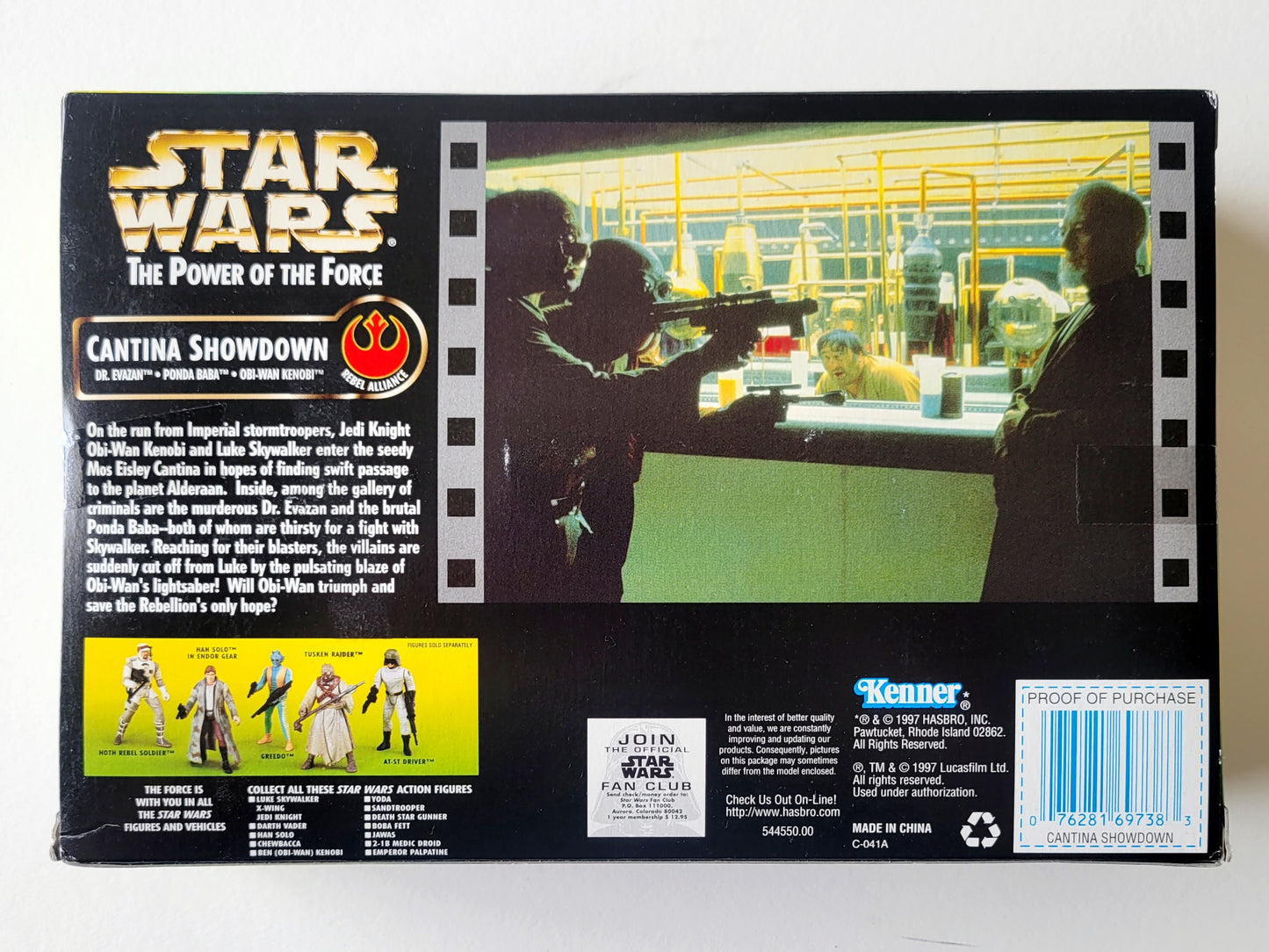 Star Wars: Power of the Force Cantina Showdown 3.75-Inch Action Figures (Dr. Evazan, Ponda Baba, Obi-Wan Kenobi)