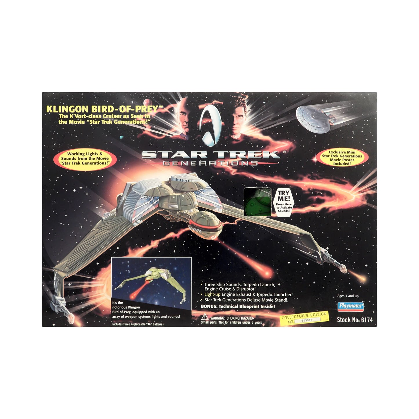 Star Trek: Generations Klingon Bird-of-Prey Ship