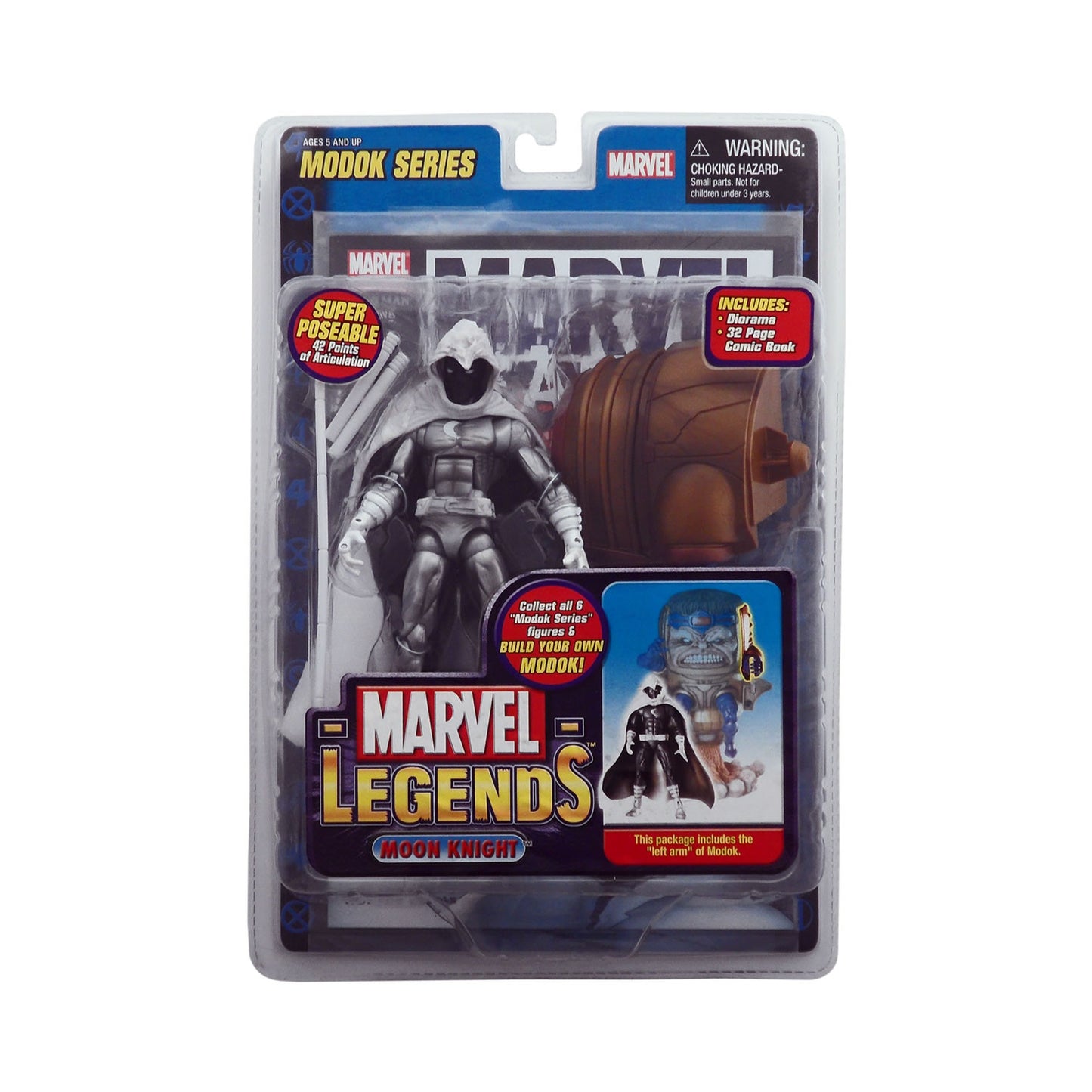 Marvel Legends MODOK Series Moon Knight (Silver Variant) 6-Inch Action Figure
