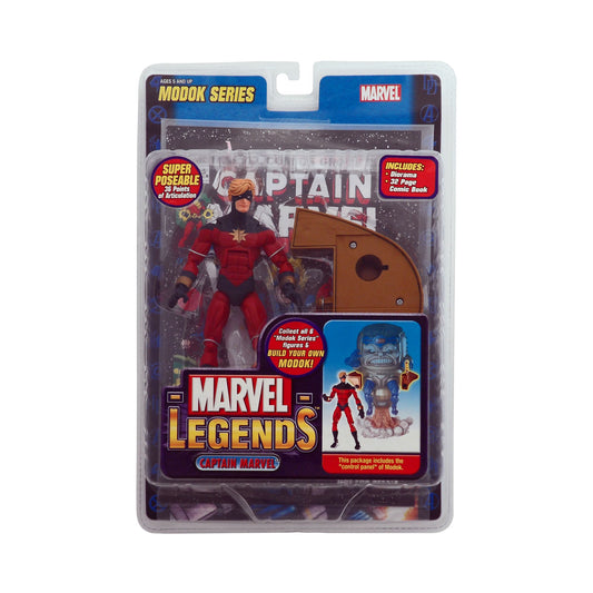 Marvel Legends MODOK Series Captain Marvel (Red & Blue Costume) 6-Inch Action Figure