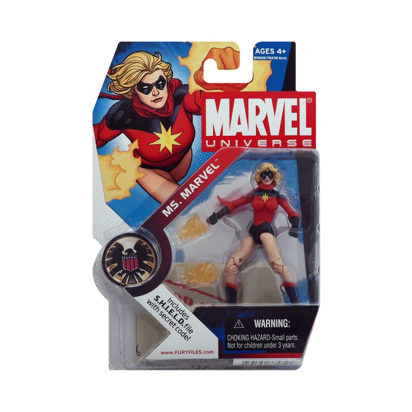Marvel Universe Series 1 Figure 23 Ms. Marvel (Classic with Short Hair) 3.75-Inch Action Figure